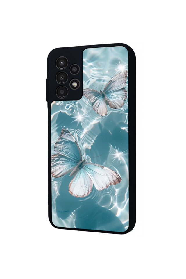 Samsung Galaxy A13 Uyumlu Kelebek Tasarımlı Glossy Premium Kılıf