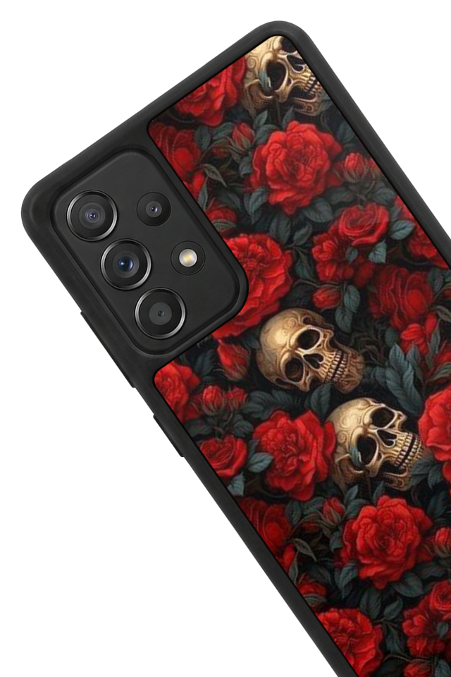 Samsung Galaxy A72 Uyumlu KuruKafa Tasarımlı Glossy Premium Kılıf