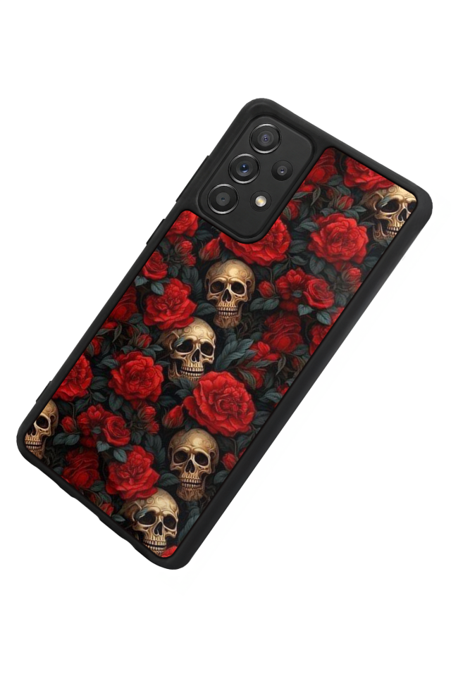 Samsung Galaxy A72 Uyumlu KuruKafa Tasarımlı Glossy Premium Kılıf