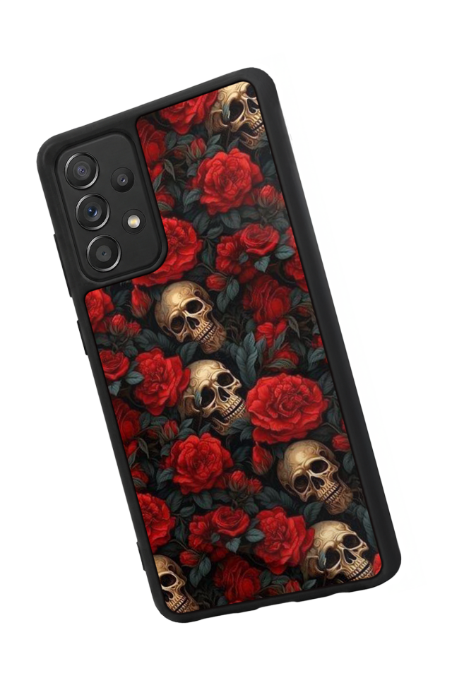 Samsung Galaxy A72 Uyumlu KuruKafa Tasarımlı Glossy Premium Kılıf