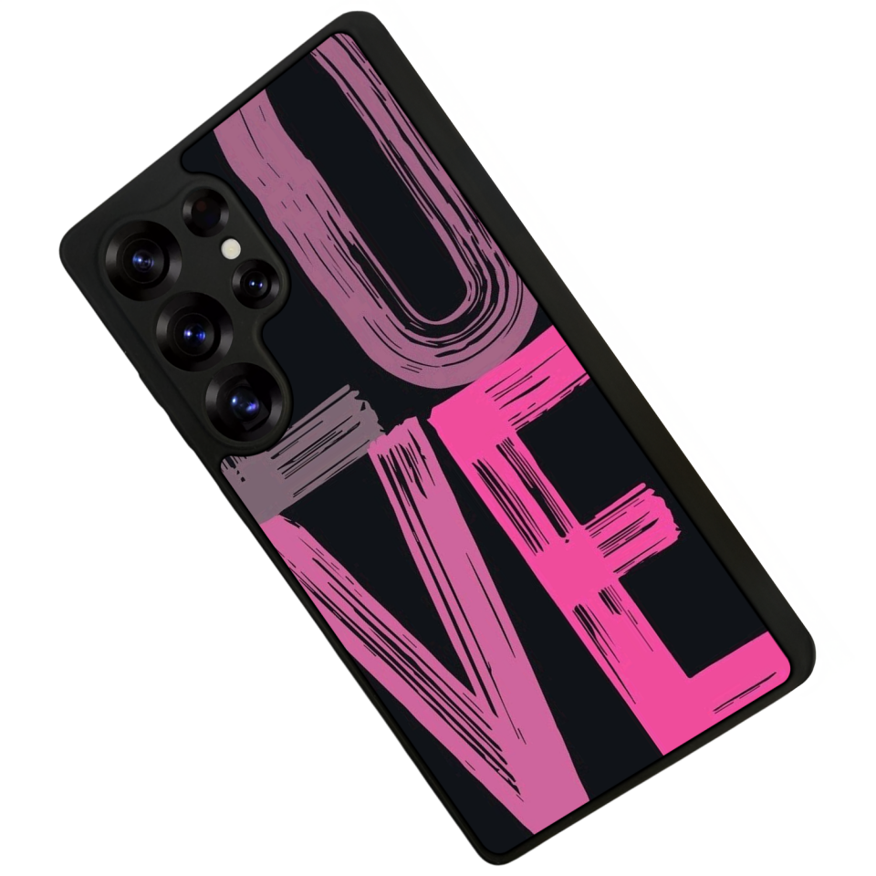 Samsung Galaxy S25 Ultra Uyumlu Love Tasarımlı Glossy Premium Kılıf