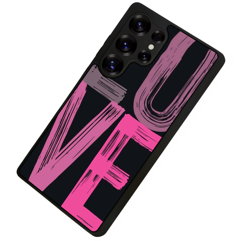 Samsung Galaxy S25 Ultra Uyumlu Love Tasarımlı Glossy Premium Kılıf