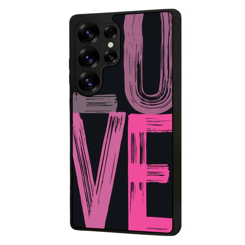 Samsung Galaxy S25 Ultra Uyumlu Love Tasarımlı Glossy Premium Kılıf