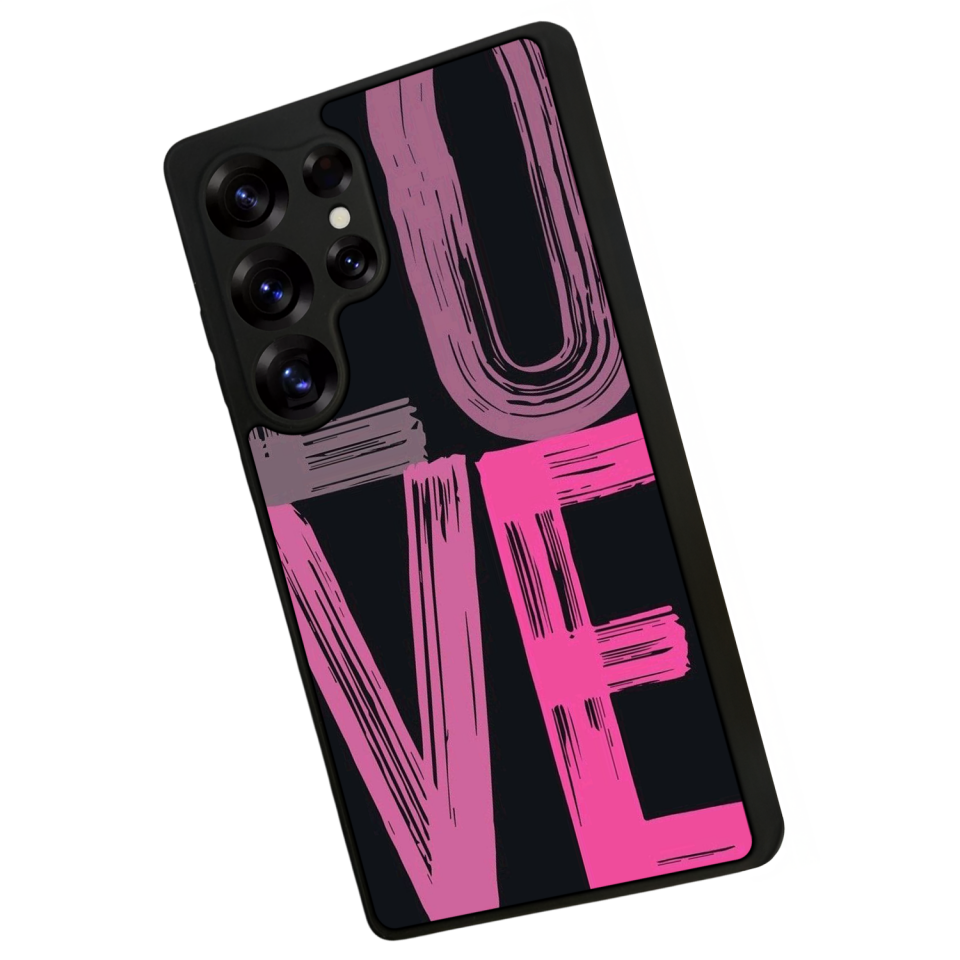 Samsung Galaxy S25 Ultra Uyumlu Love Tasarımlı Glossy Premium Kılıf