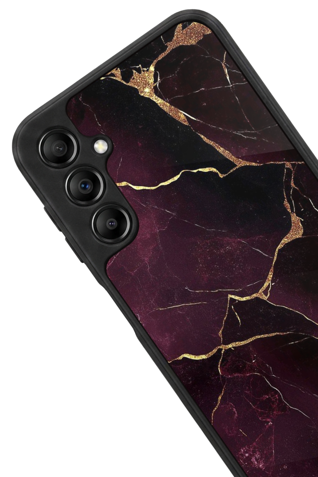 Samsung Galaxy A14 Uyumlu Mermer Marble Tasarımlı Glossy Premium Kılıf