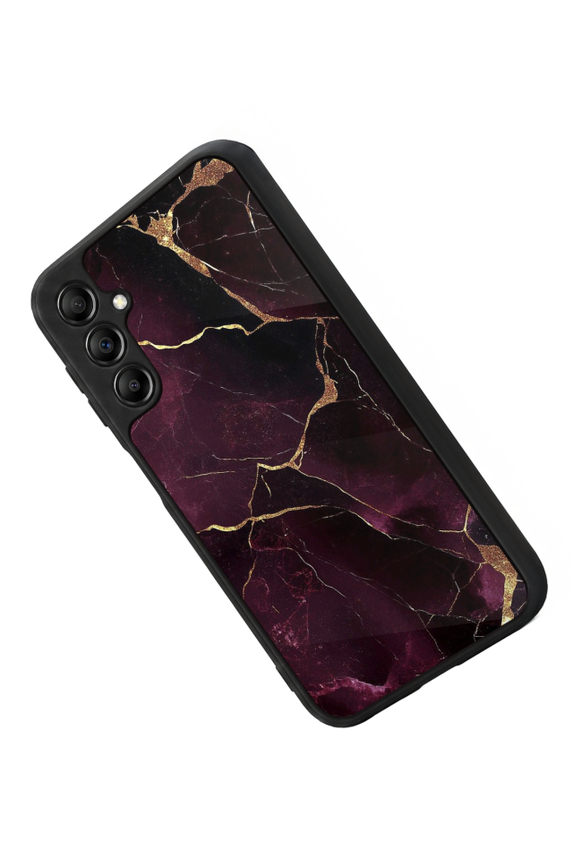 Samsung Galaxy A14 Uyumlu Mermer Marble Tasarımlı Glossy Premium Kılıf