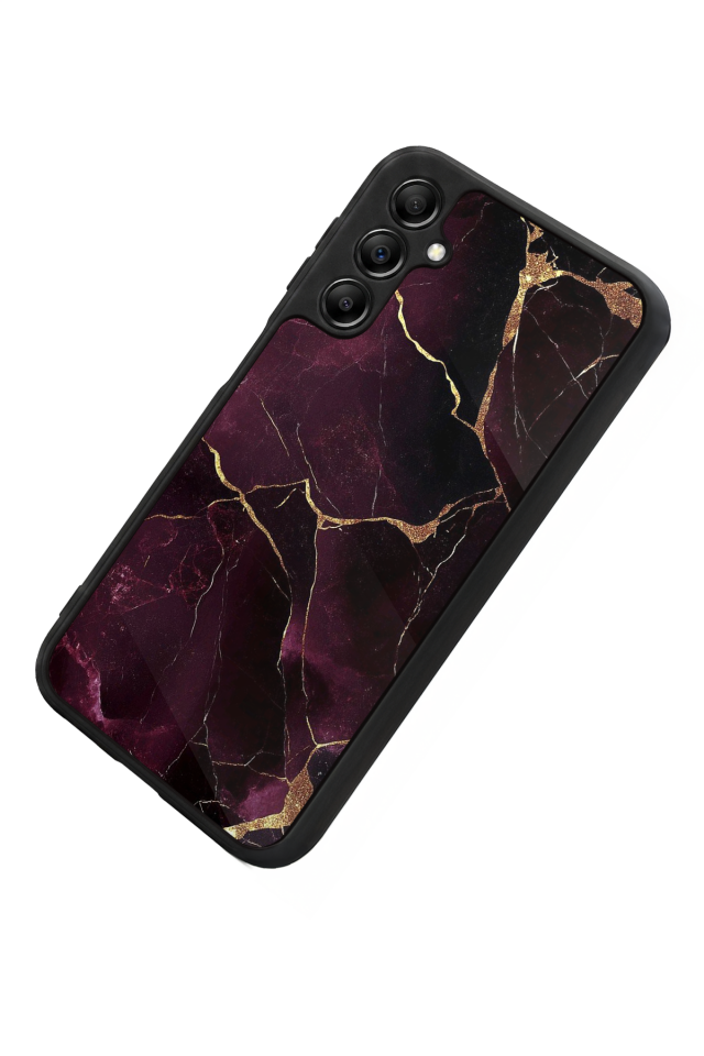Samsung Galaxy A14 Uyumlu Mermer Marble Tasarımlı Glossy Premium Kılıf