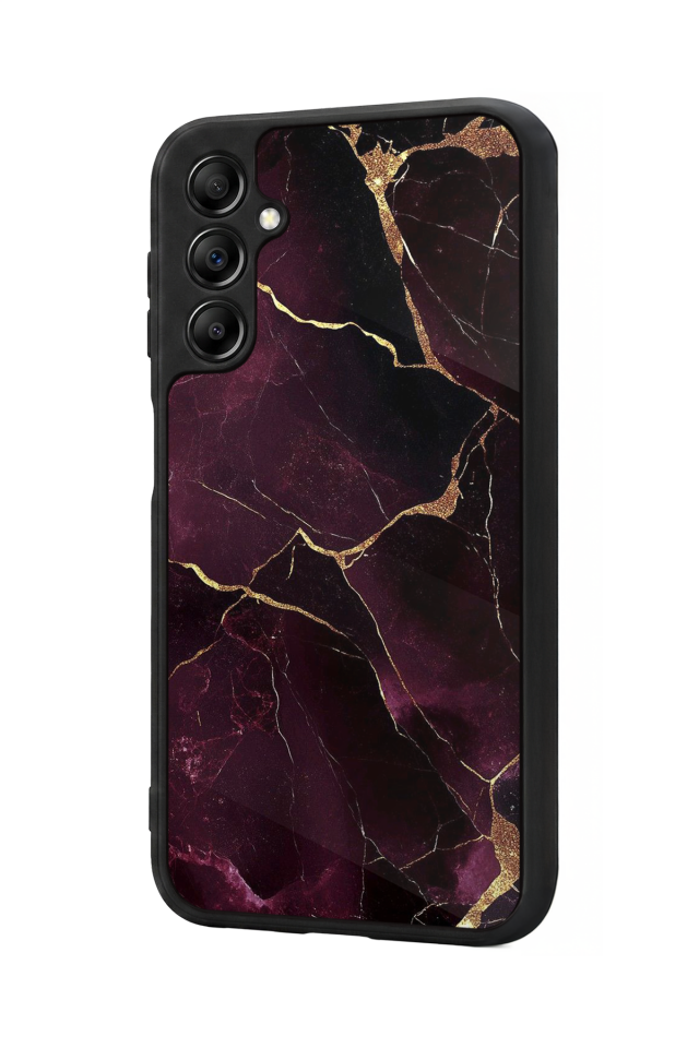 Samsung Galaxy A14 Uyumlu Mermer Marble Tasarımlı Glossy Premium Kılıf