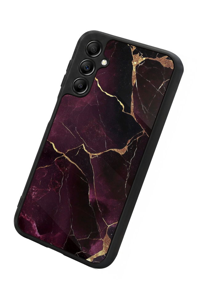 Samsung Galaxy A14 Uyumlu Mermer Marble Tasarımlı Glossy Premium Kılıf