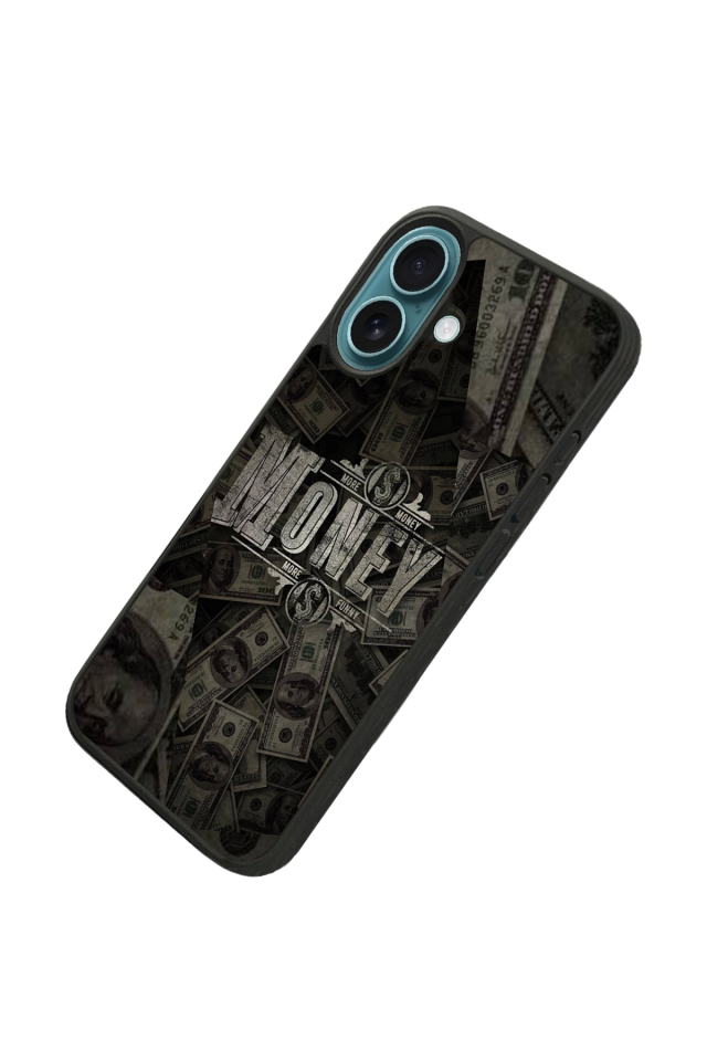 iPhone 16 Uyumlu Money Para Tasarımlı Glossy Premium Kılıf