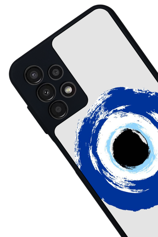 Samsung Galaxy A23 Uyumlu Nazar Tasarımlı Glossy Premium Kılıf