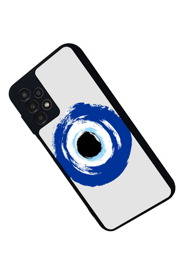 Samsung Galaxy A23 Uyumlu Nazar Tasarımlı Glossy Premium Kılıf