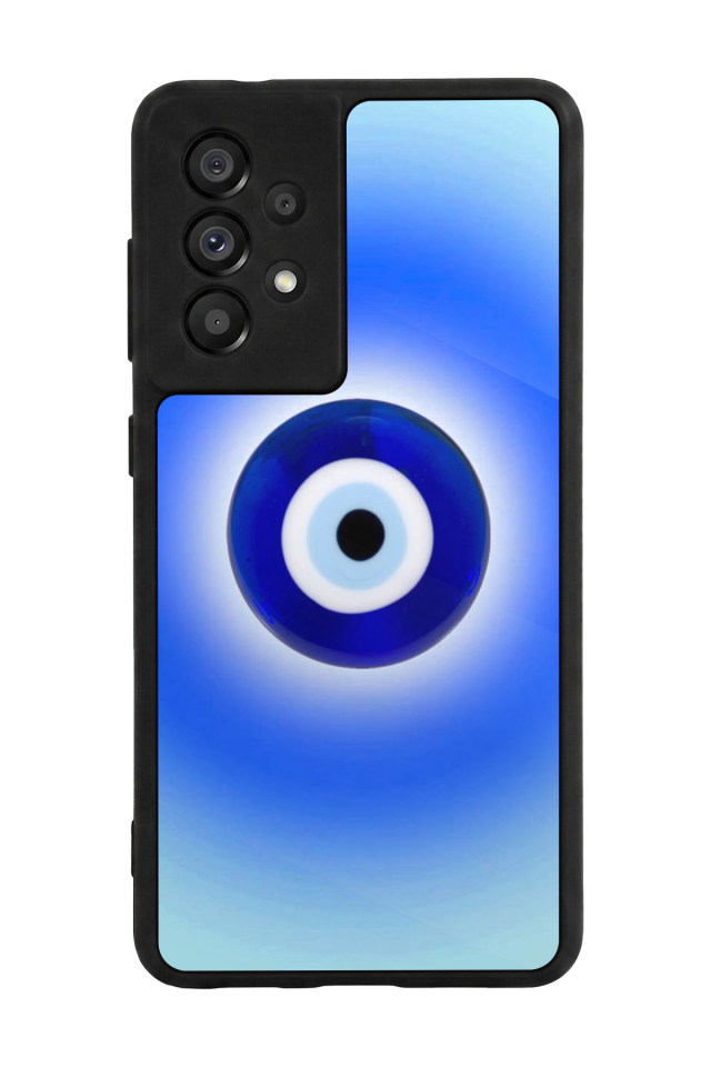 Samsung Galaxy A73 Uyumlu Nazar Tasarımlı Glossy Premium Kılıf