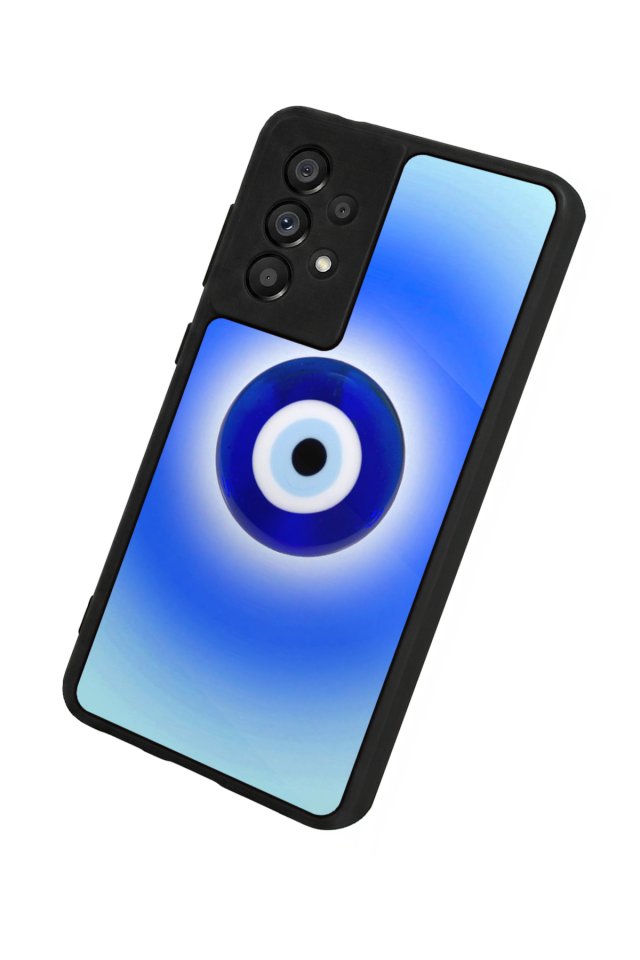 Samsung Galaxy A73 Uyumlu Nazar Tasarımlı Glossy Premium Kılıf