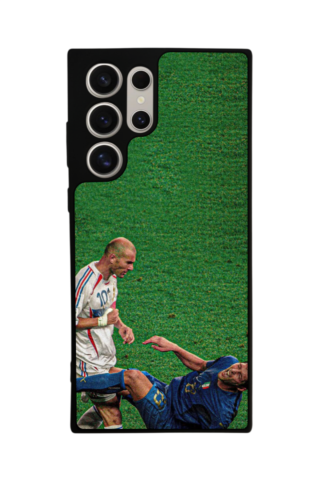 Samsung Galaxy S24 Ultra Uyumlu Zidane Tasarımlı Glossy Premium Kılıf