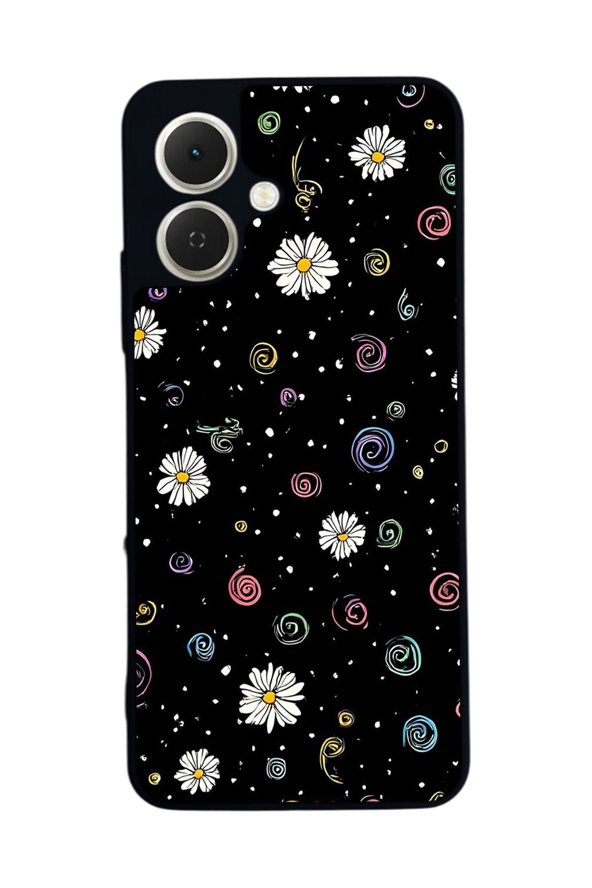 Tecno Spark GO 2 Uyumlu Floral Tasarımlı Glossy Premium Kılıf