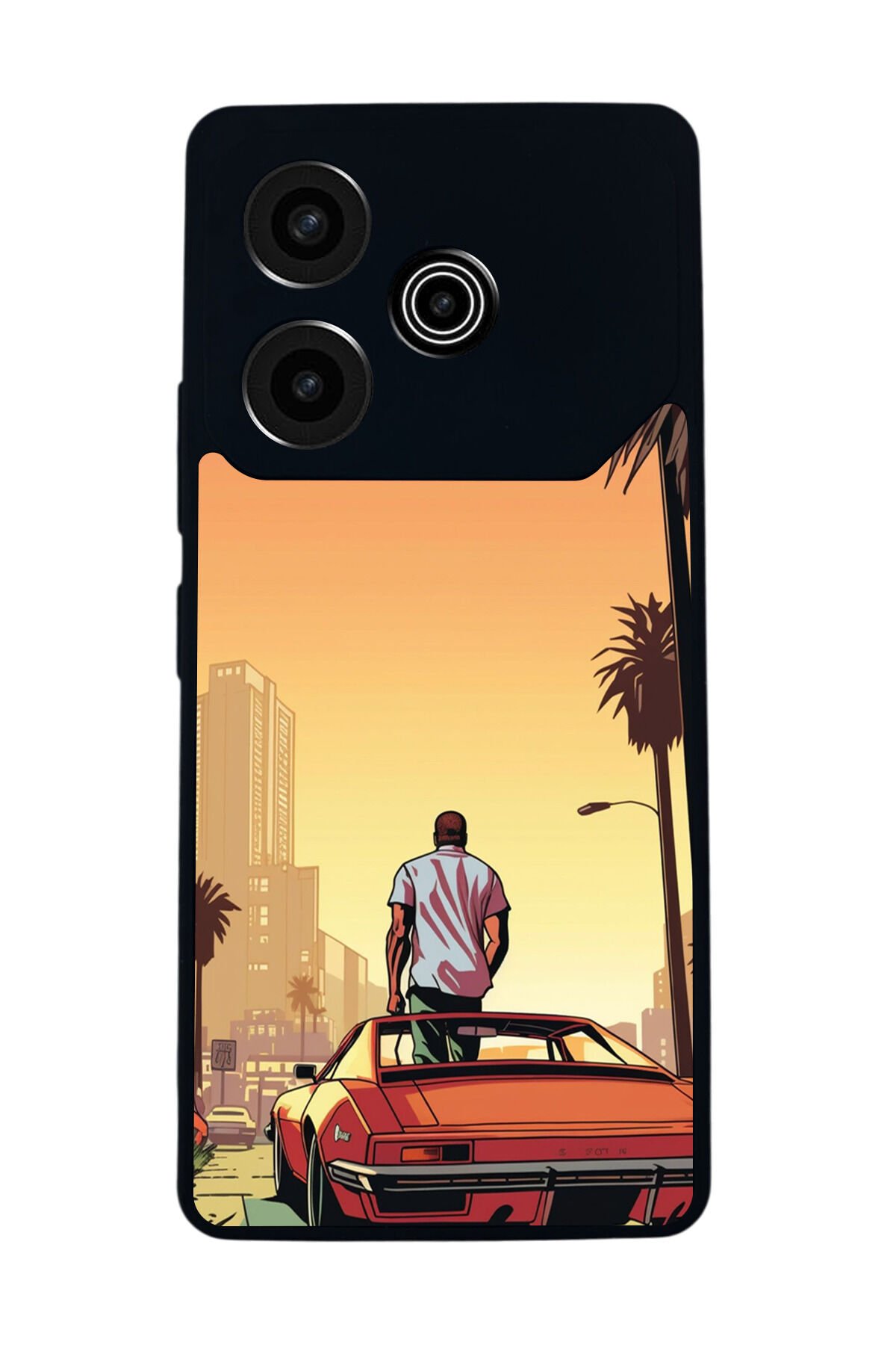 Tecno Pova 6 Uyumlu GTA Tasarımlı Glossy Premium Kılıf