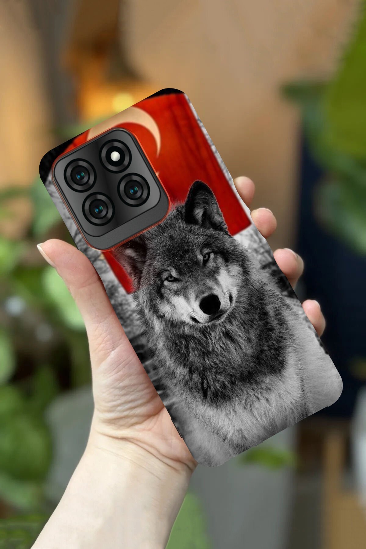 Reeder S71 Uyumlu Kamera Korumalı Türk Simgesi Desenli HD Baskılı Silikon Kılıf