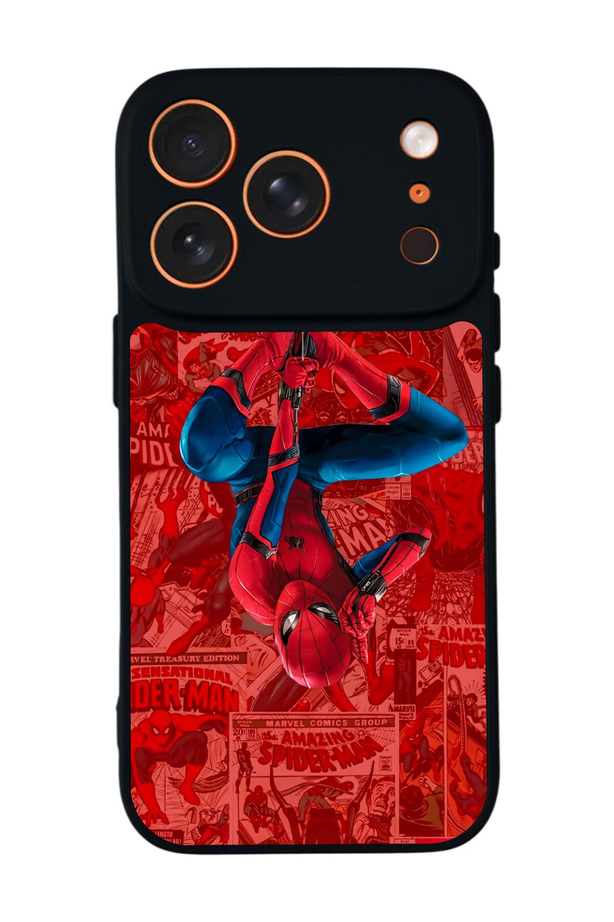 iPhone 17 Pro Uyumlu Spider Man ( Örümcek Adam ) Tasarımlı Glossy Premium Kılıf