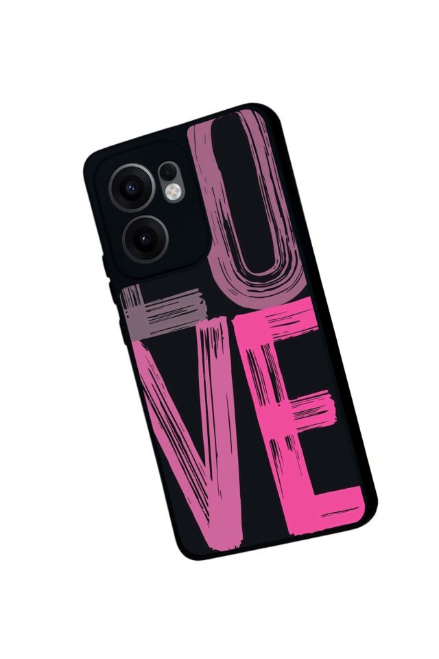 Oppo Reno 13F Uyumlu Love Tasarımlı Glossy Premium Kılıf