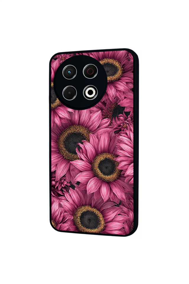 Tecno Spark 30 Pro Uyumlu Cicek Tasarımlı Glossy Premium Kılıf