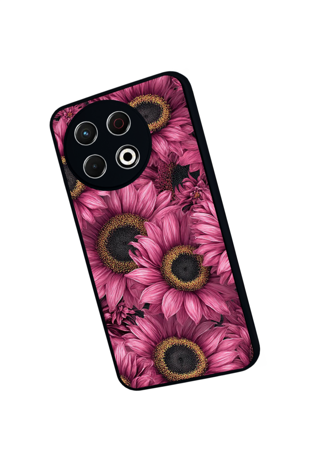 Tecno Spark 30 Pro Uyumlu Cicek Tasarımlı Glossy Premium Kılıf