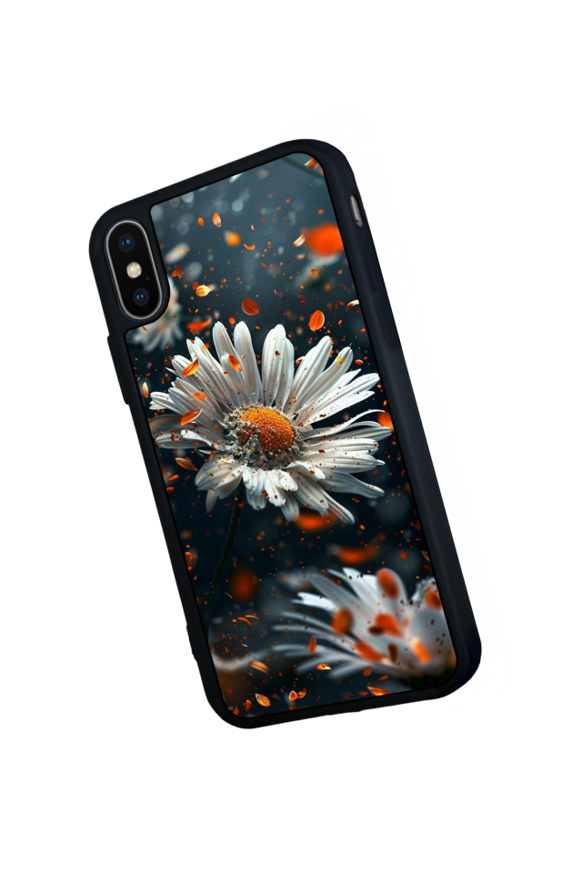 iPhone X/ XS Uyumlu Cicek Tasarımlı Glossy Premium Kılıf