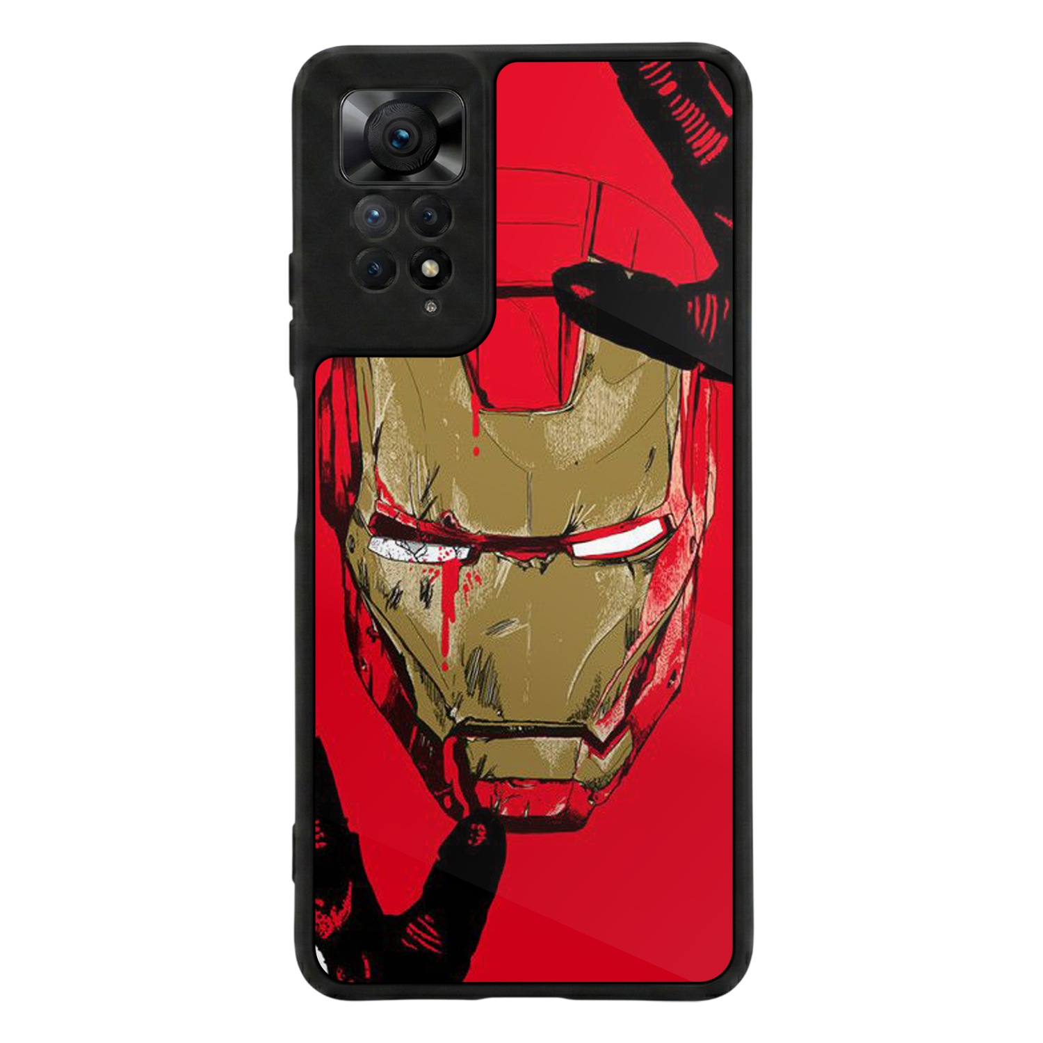 Xiaomi Redmi Note 11 Pro Uyumlu  Iron Man ( Demir Adam ) Tasarımlı Glossy Premium Kılıf