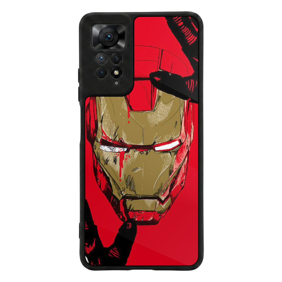 Xiaomi Redmi Note 11 Pro Uyumlu  Iron Man ( Demir Adam ) Tasarımlı Glossy Premium Kılıf