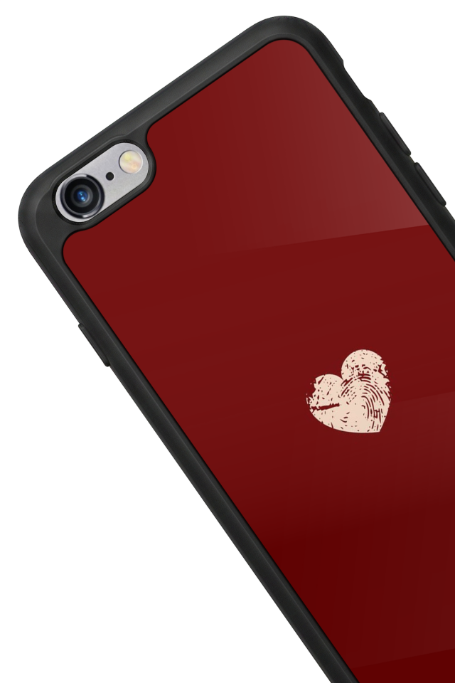 iPhone 6 Plus Uyumlu Kalp Love Tasarımlı Glossy Premium Kılıf