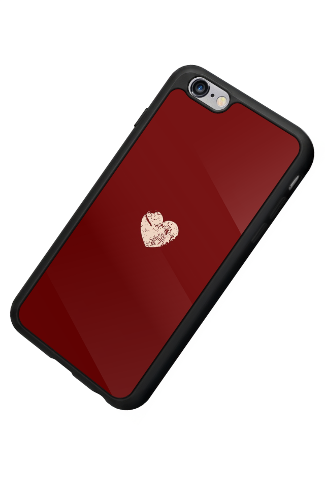 iPhone 6 Plus Uyumlu Kalp Love Tasarımlı Glossy Premium Kılıf