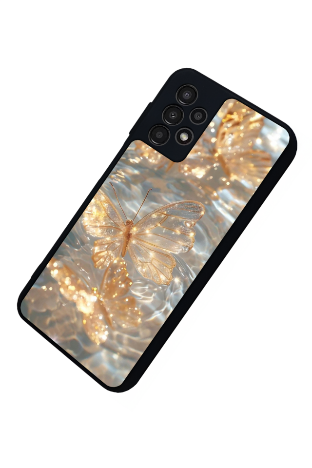 Samsung Galaxy A13 Uyumlu Kelebek Tasarımlı Glossy Premium Kılıf