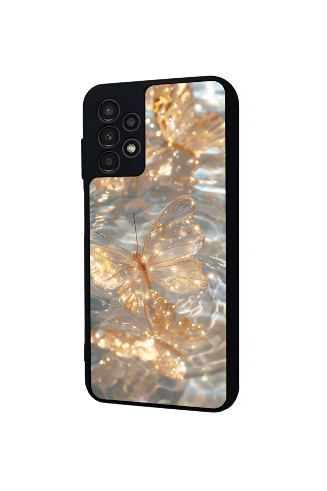 Samsung Galaxy A13 Uyumlu Kelebek Tasarımlı Glossy Premium Kılıf