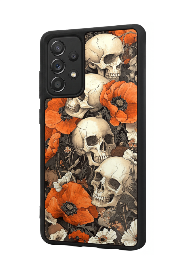 Samsung Galaxy A72 Uyumlu KuruKafa Tasarımlı Glossy Premium Kılıf