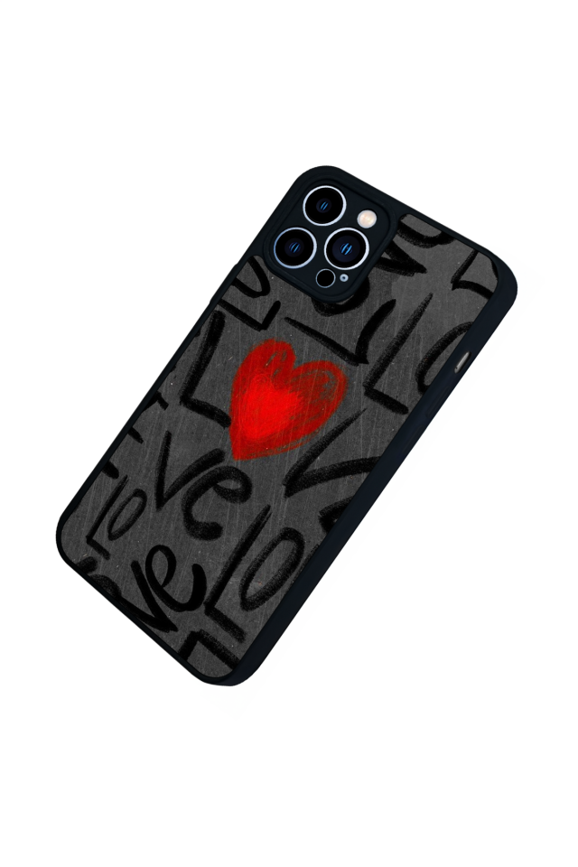 iPhone 12 Pro Max Uyumlu Love Tasarımlı Glossy Premium Kılıf