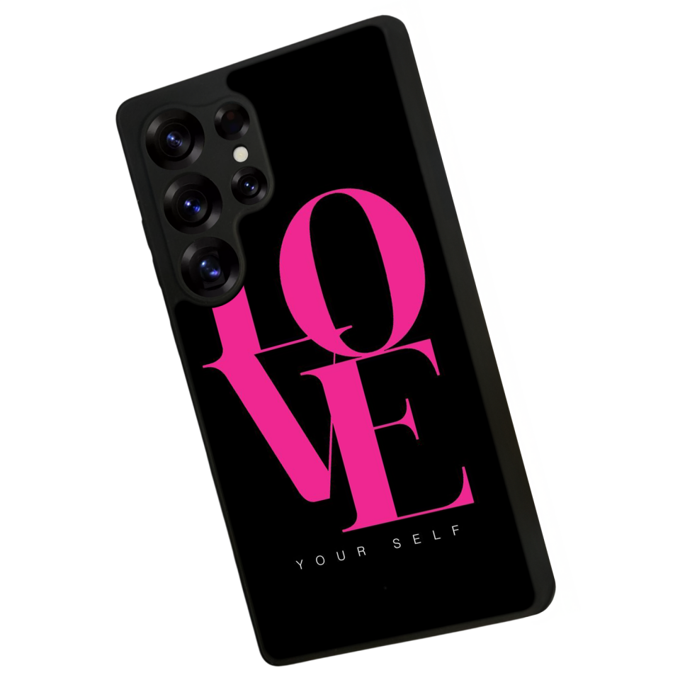 Samsung Galaxy S25 Ultra Uyumlu Love Tasarımlı Glossy Premium Kılıf