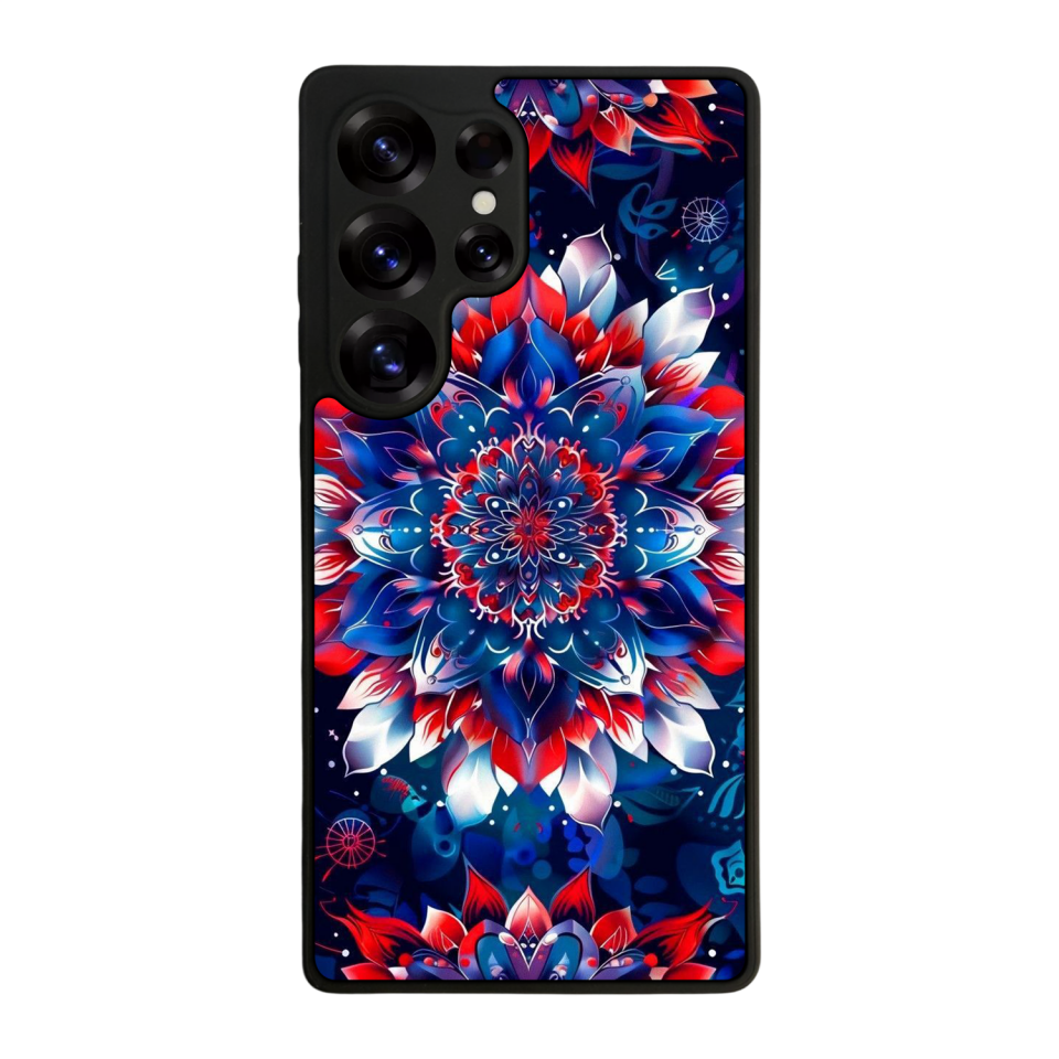 Samsung Galaxy S25 Ultra Uyumlu Mandala Tasarımlı Glossy Premium Kılıf