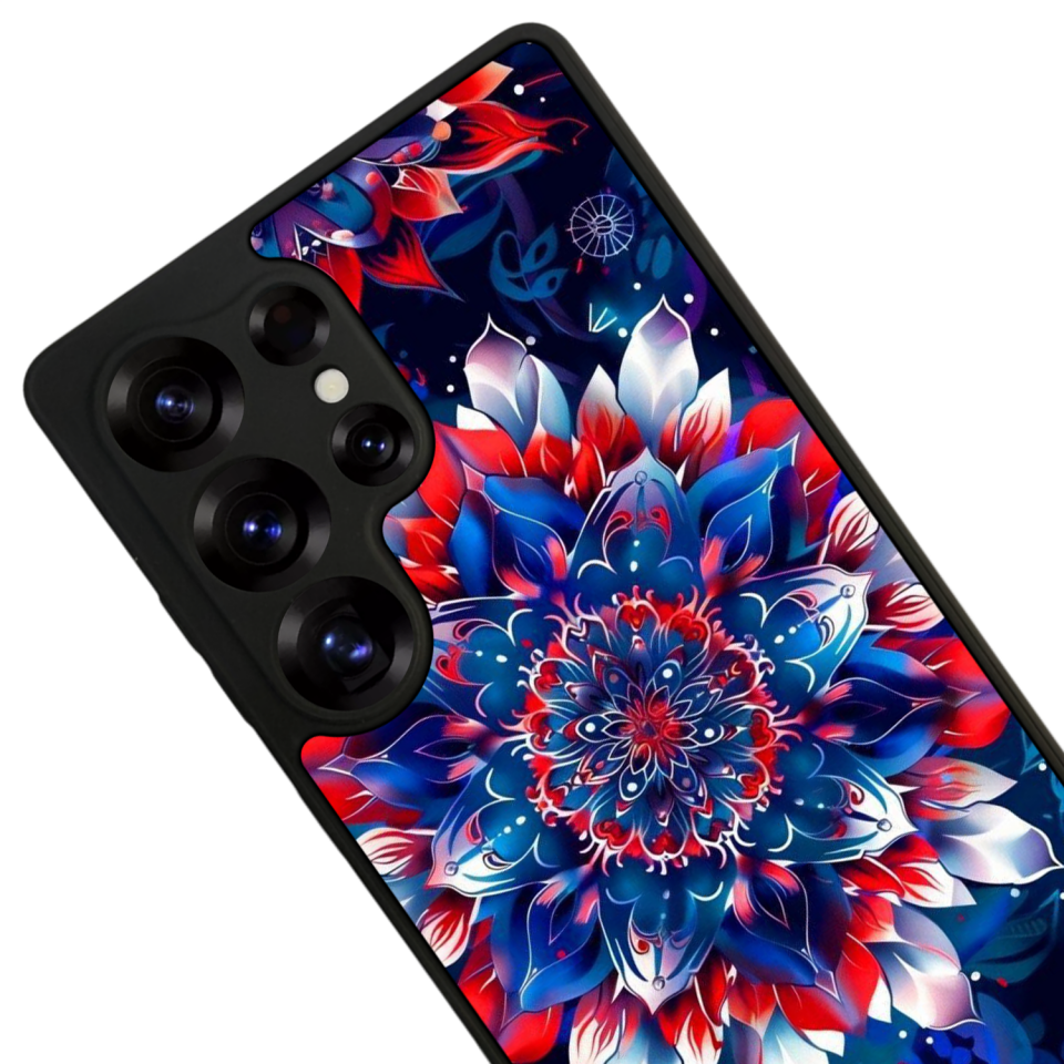 Samsung Galaxy S25 Ultra Uyumlu Mandala Tasarımlı Glossy Premium Kılıf