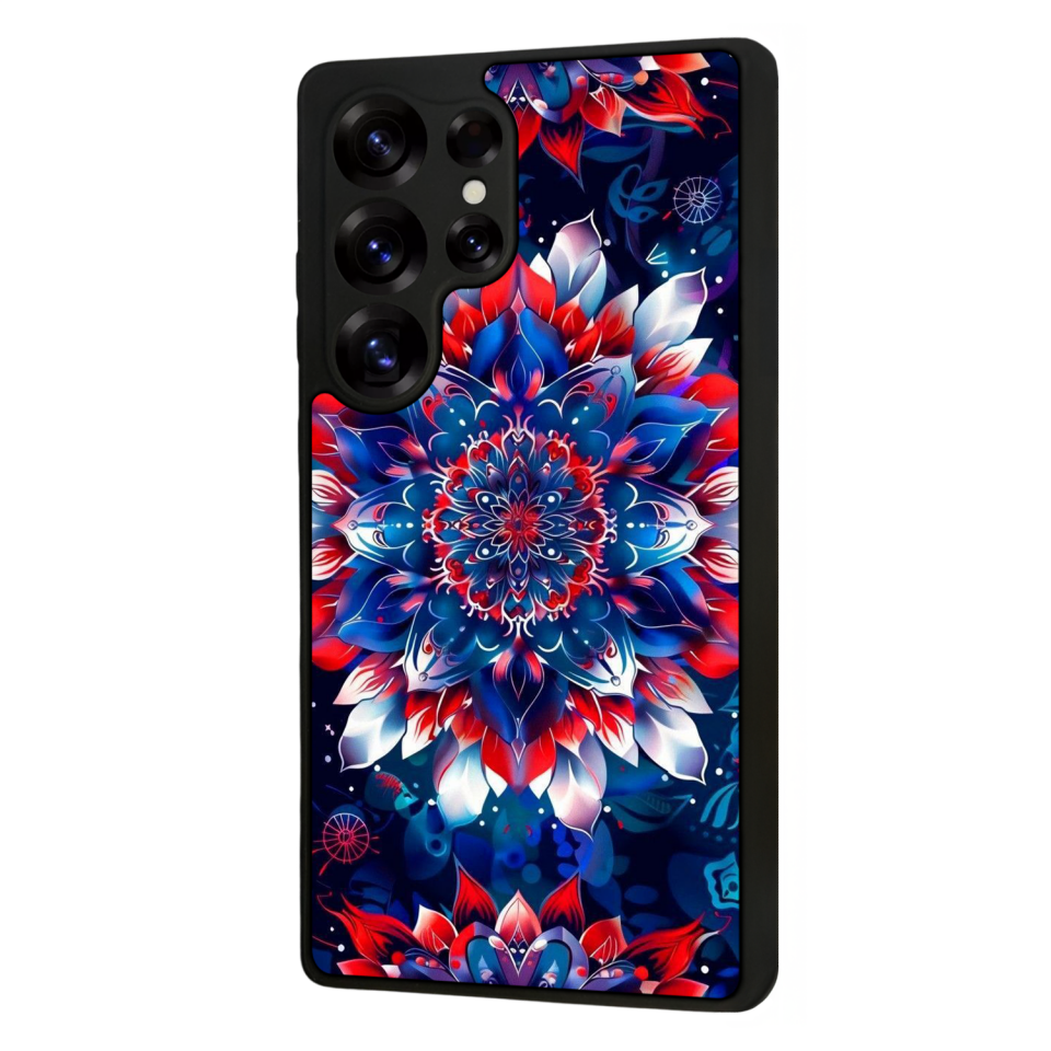 Samsung Galaxy S25 Ultra Uyumlu Mandala Tasarımlı Glossy Premium Kılıf