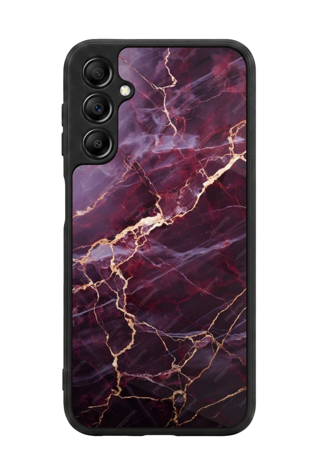 Samsung Galaxy A14 Uyumlu Mermer Marble Tasarımlı Glossy Premium Kılıf