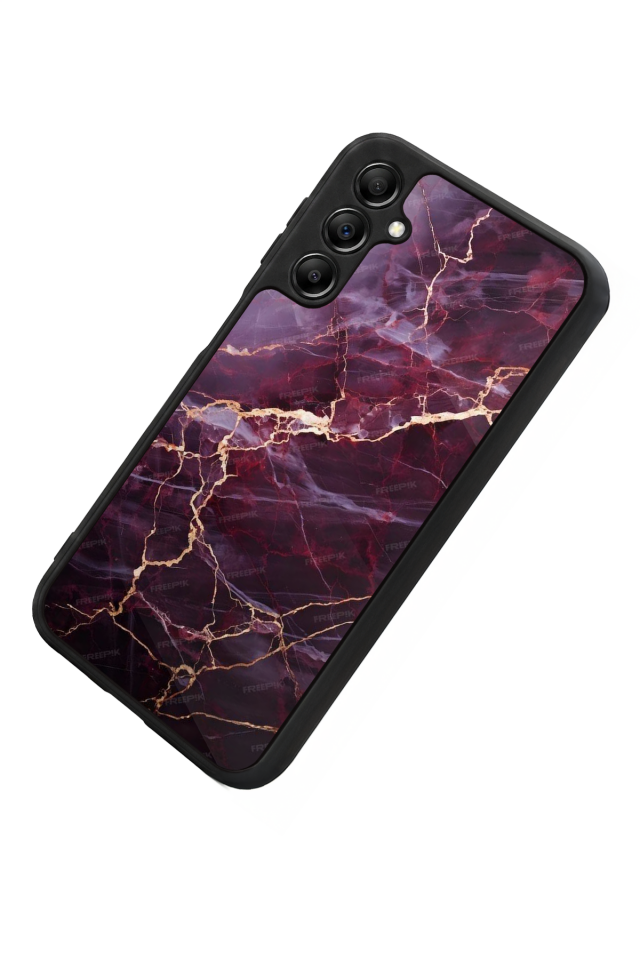 Samsung Galaxy A14 Uyumlu Mermer Marble Tasarımlı Glossy Premium Kılıf