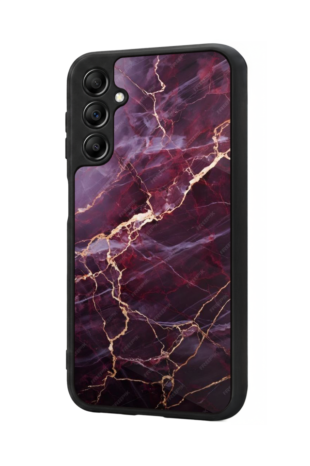 Samsung Galaxy A14 Uyumlu Mermer Marble Tasarımlı Glossy Premium Kılıf