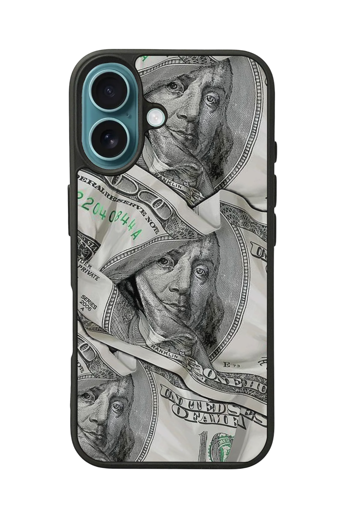 iPhone 16 Uyumlu Money Para Tasarımlı Glossy Premium Kılıf