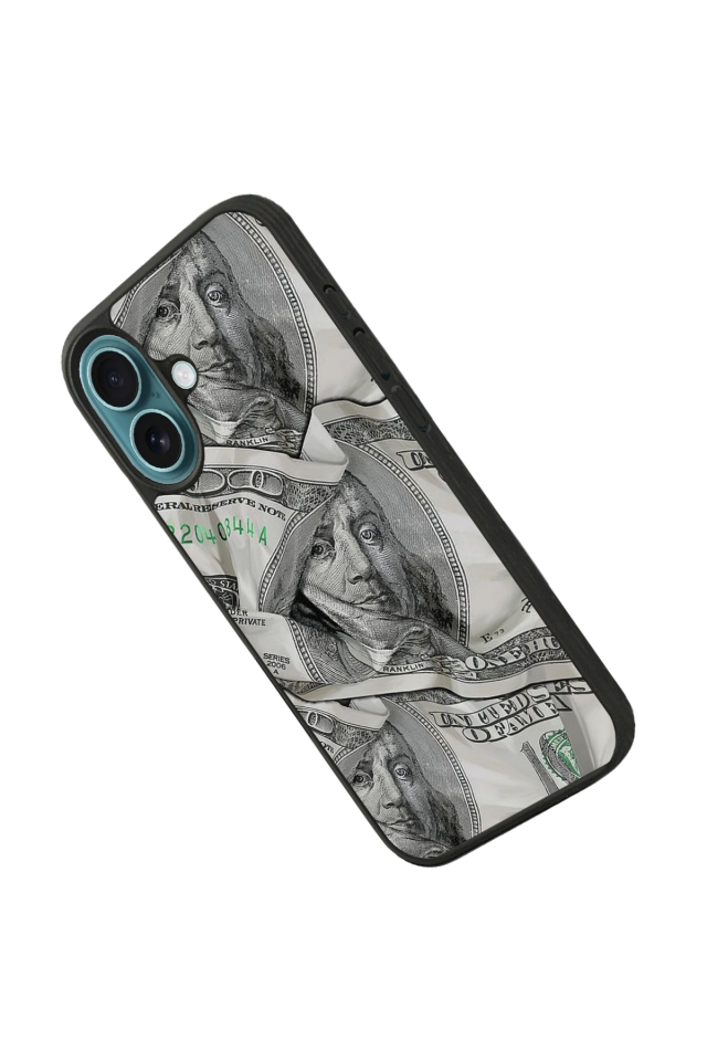 iPhone 16 Uyumlu Money Para Tasarımlı Glossy Premium Kılıf