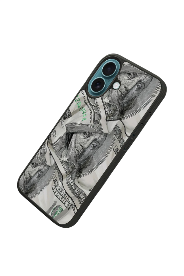 iPhone 16 Uyumlu Money Para Tasarımlı Glossy Premium Kılıf