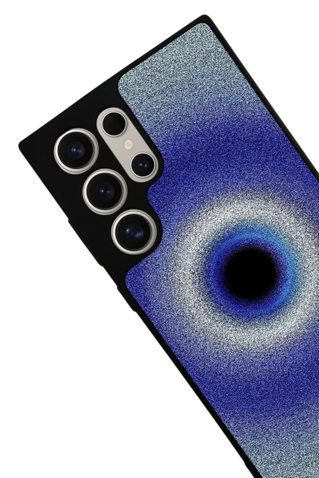 Samsung Galaxy S22 Ultra Uyumlu Nazar Tasarımlı Glossy Premium Kılıf