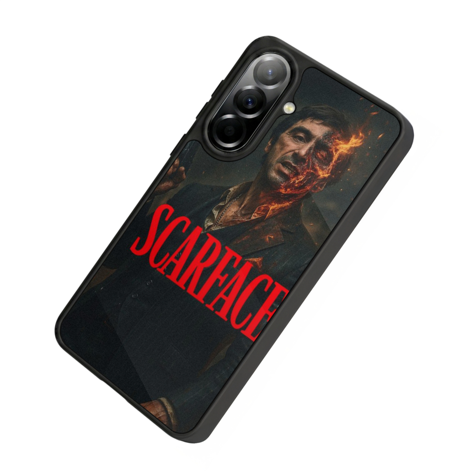 Samsung Galaxy A57 Uyumlu Scarface Tasarımlı Glossy Premium Kılıf