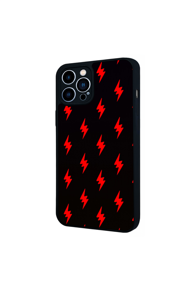 iPhone 12 Pro Max Uyumlu Simsek Tasarımlı Glossy Premium Kılıf
