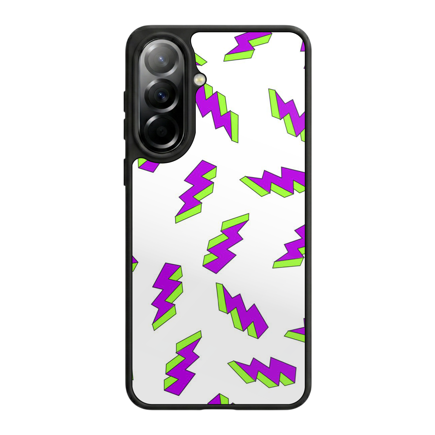 Samsung Galaxy A57 Uyumlu Simsek Tasarımlı Glossy Premium Kılıf