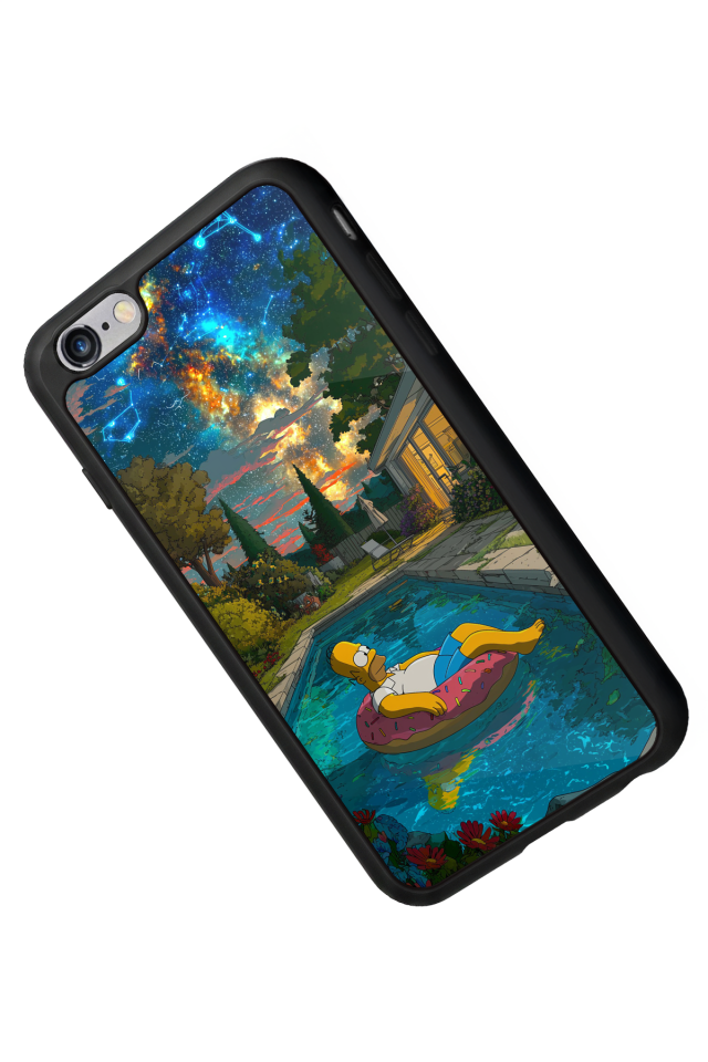 iPhone 6s Plus Uyumlu The Simpsons Tasarımlı Glossy Premium Kılıf